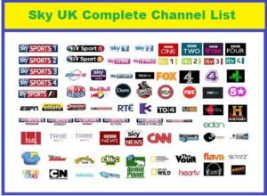 sky uk complete channel list