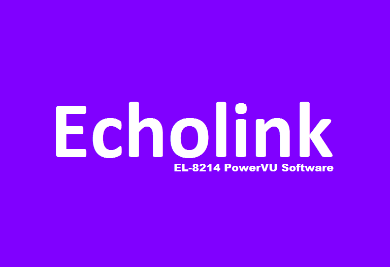 Echolink EL-8214 HD Receiver New PowerVU Key Software