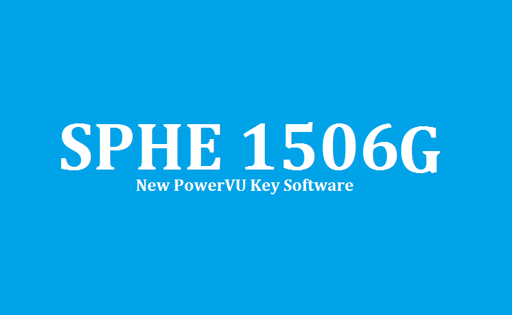 SPHE 1506G HD Receiver New PowerVU Key Software